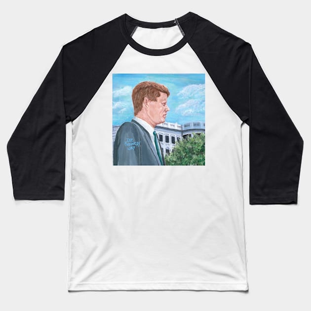 JFK’s White House Baseball T-Shirt by thekennedyway